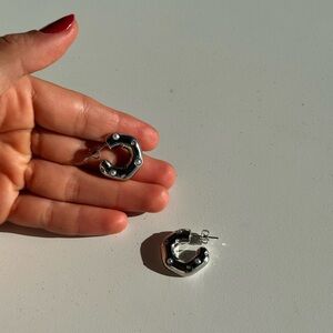 Silver Hoop Earrings